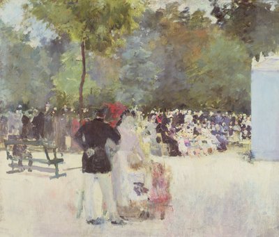 Das Théâtre de Guignol im Jardin des Tuileries, 1883 von Emile Antoine Guillier